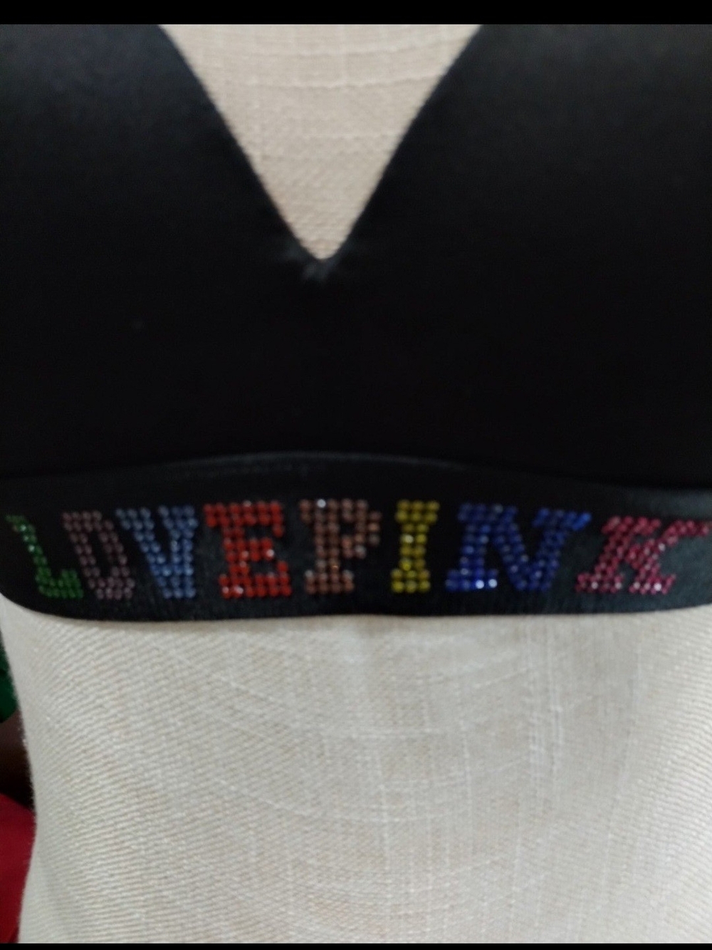 PINK Victoria's Secret Black Bralette Bra 34C Wireless